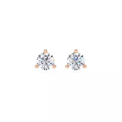 Three-Prong Lab Diamond Martini Earrings (1 ct. tw.)