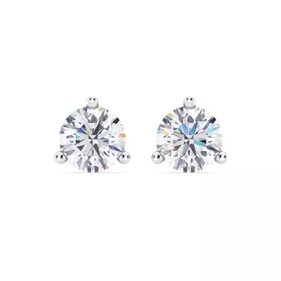 Three-Prong Lab Diamond Martini Earrings (6 ct. tw.)