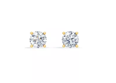 Lab Diamond Guardian Back Earrings (2 ct. tw.)