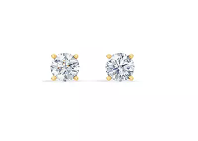 Lab Diamond Guardian Back Earrings (2 ct. tw.)