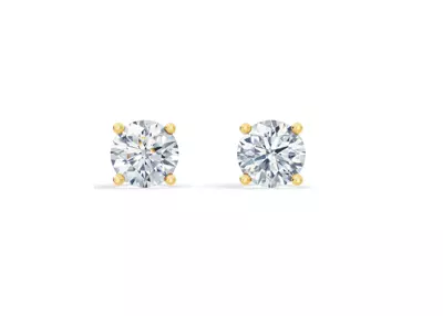 Lab Diamond Guardian Back Earrings (3 ct. tw.)