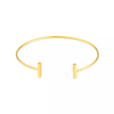 Parallel Bar Gold Cuff