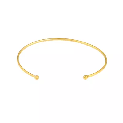Bead End Gold Cuff