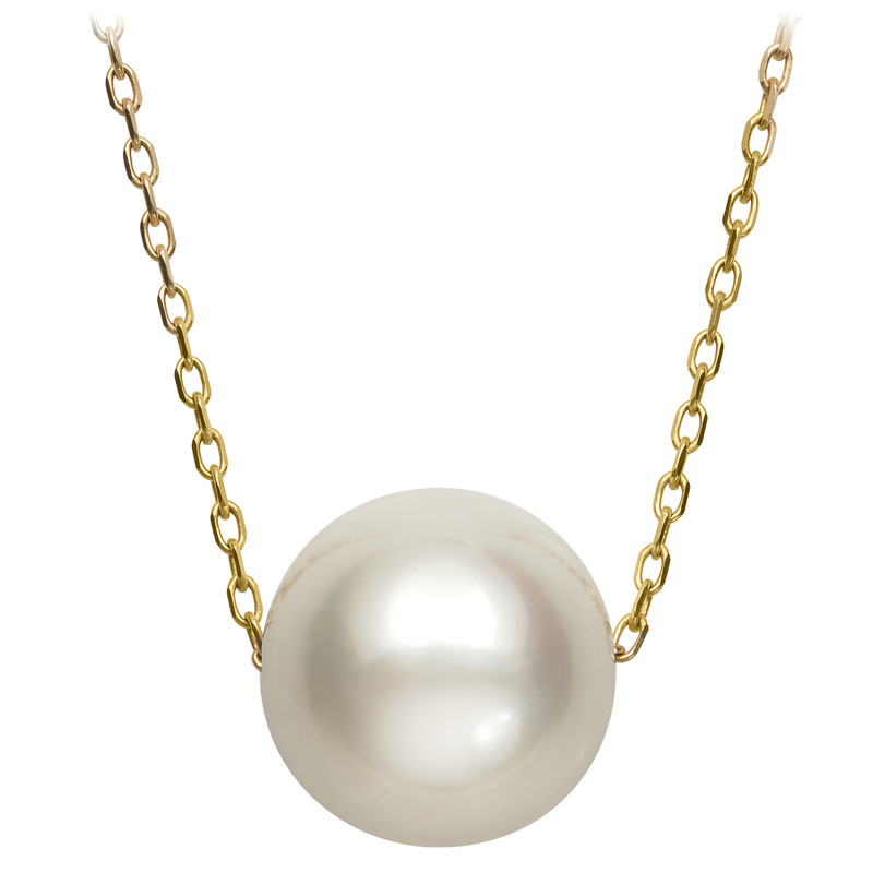 Freshwater Pearl Solitaire Necklace (10–11mm)