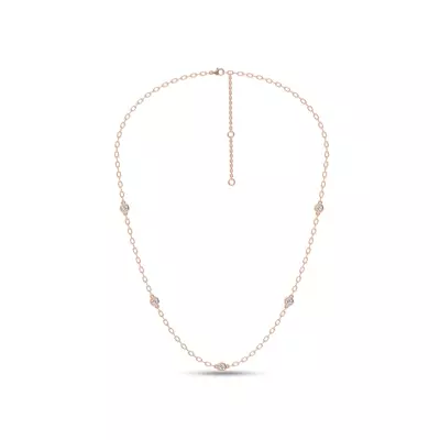Garelle Lab Diamond Station Necklace