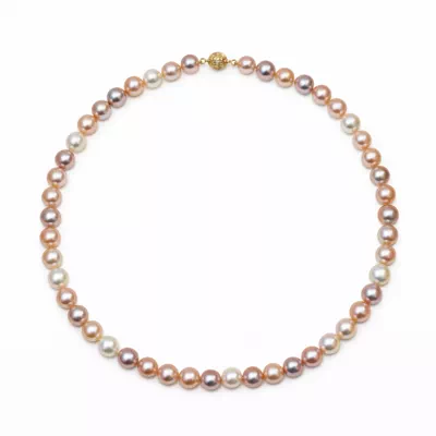 Freshwater Pearl Multicolor Necklace (9–10mm)