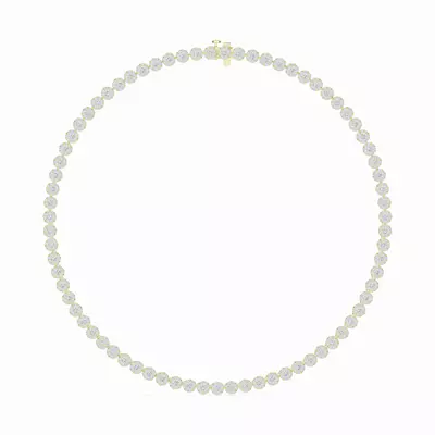 Double Halo Diamond Necklace (10 ct. tw.)