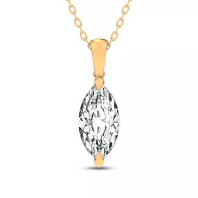 Midnight Halo Marquise Lab Pendant (2 ct. tw.) by Christian Siriano