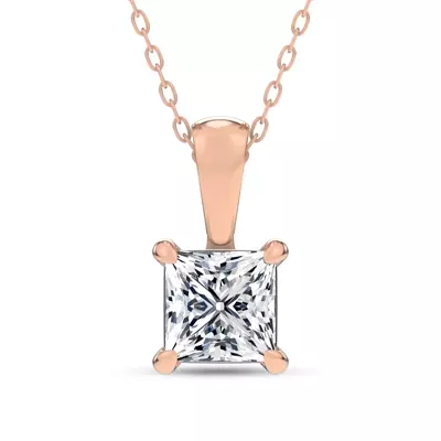 Midnight Halo Princess Lab Pendant (1 ct. tw.) by Christian Siriano