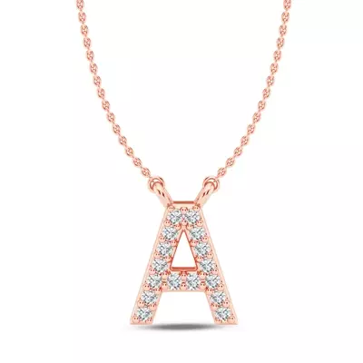 Diamond Initial Necklace – A