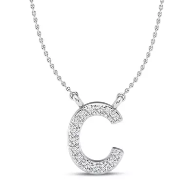 Diamond Initial Necklace – C