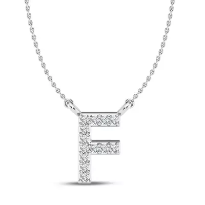 Diamond Initial Necklace – F