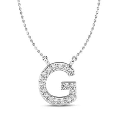 Diamond Initial Necklace – G