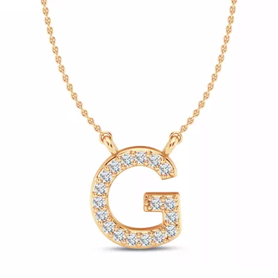 Diamond Initial Necklace – G