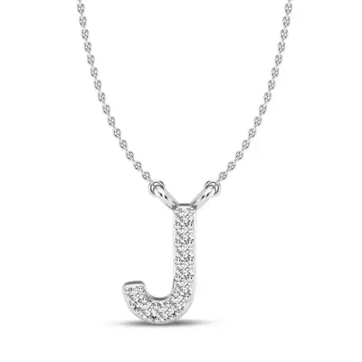 Diamond Initial Necklace – J