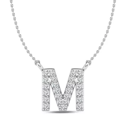Diamond Initial Necklace – M