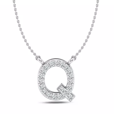 Diamond Initial Necklace – Q