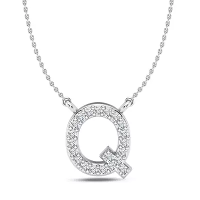 Diamond Initial Necklace – Q
