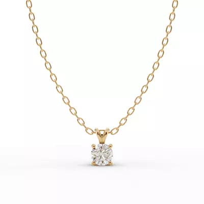 Split Bail Diamond Solitaire Necklace (¼ ct.)
