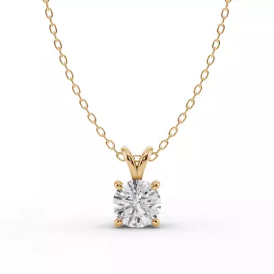 Split Bail Diamond Solitaire Necklace (1.50 ct.)