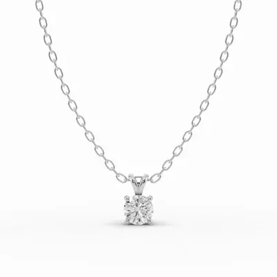 Split Bail Diamond Solitaire Necklace (¼ ct.)