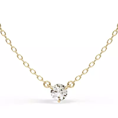 3-Prong Diamond Solitaire Necklace (1/4 ct.)