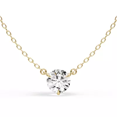 3-Prong Diamond Solitaire Necklace (1 ct.)