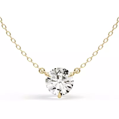 3-Prong Diamond Solitaire Necklace (2 ct.)
