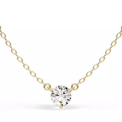 3-Prong Diamond Solitaire Necklace (1/2 ct.)
