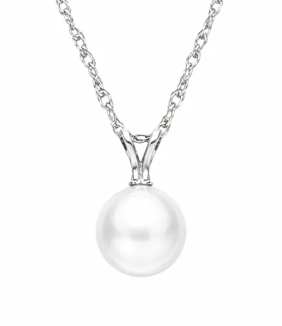 Freshwater Pearl Silver Necklace (7–8 mm)