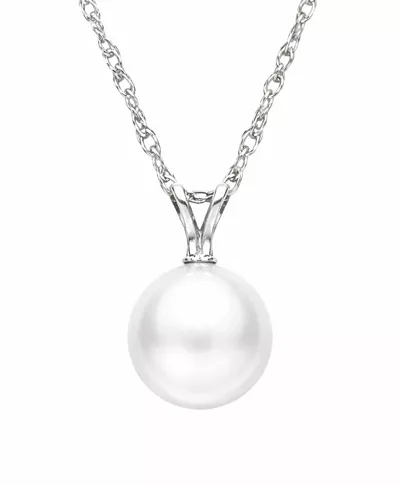 Freshwater Pearl Silver Necklace (8–9 mm)