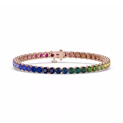 Rainbow Sapphire Tennis Bracelet (11 ct. tw.)