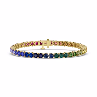 Rainbow Sapphire Tennis Bracelet (11 ct. tw.)