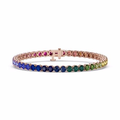 Rainbow Sapphire Tennis Bracelet (11 ct. tw.)