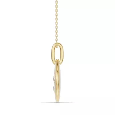 Leo Zodiac Constellation Medallion Necklace