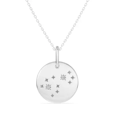 Scorpio Zodiac Constellation Medallion Necklace