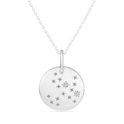 Sagittarius Zodiac Constellation Medallion Necklace