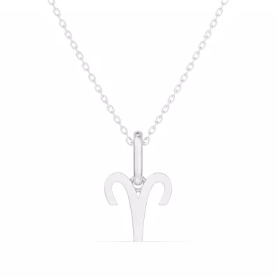 Aries Zodiac Glyph Necklace