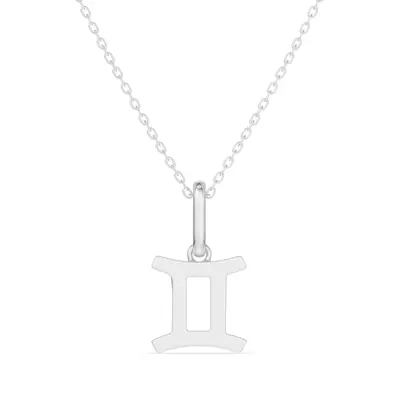 Gemini Zodiac Glyph Necklace