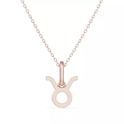 Taurus Zodiac Glyph Necklace