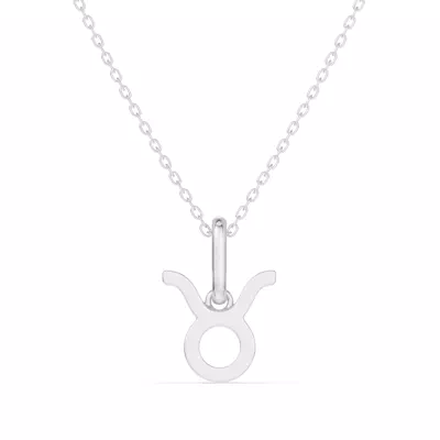 Taurus Zodiac Glyph Necklace