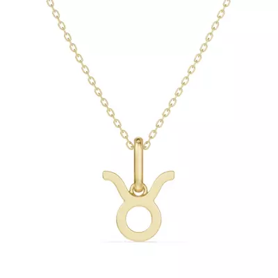 Taurus Zodiac Glyph Necklace