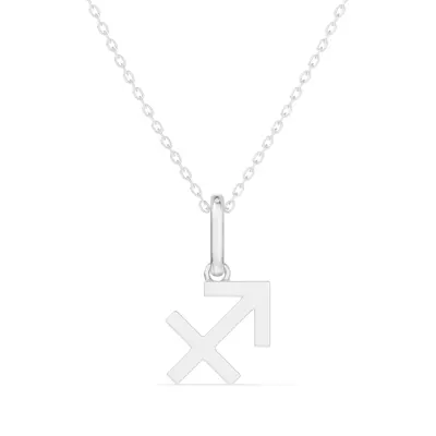 Sagittarius Zodiac Glyph Necklace