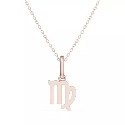 Virgo Zodiac Glyph Necklace
