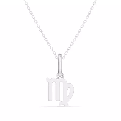 Virgo Zodiac Glyph Necklace