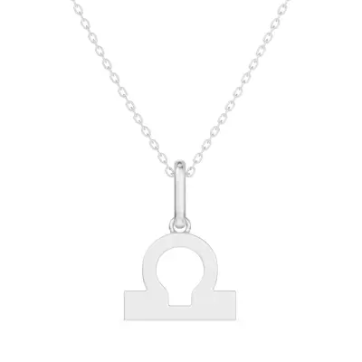 Libra Zodiac Glyph Necklace