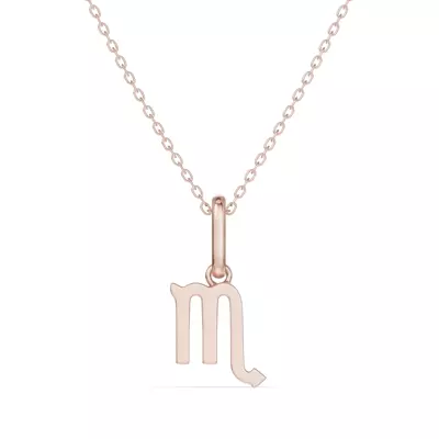 Scorpio Zodiac Glyph Necklace