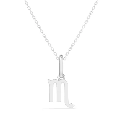 Scorpio Zodiac Glyph Necklace