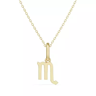 Scorpio Zodiac Glyph Necklace