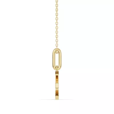 Pisces Zodiac Glyph Necklace